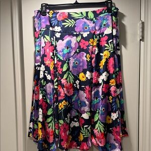 Ralph Lauren Multicolor Floral A-Line Skirt